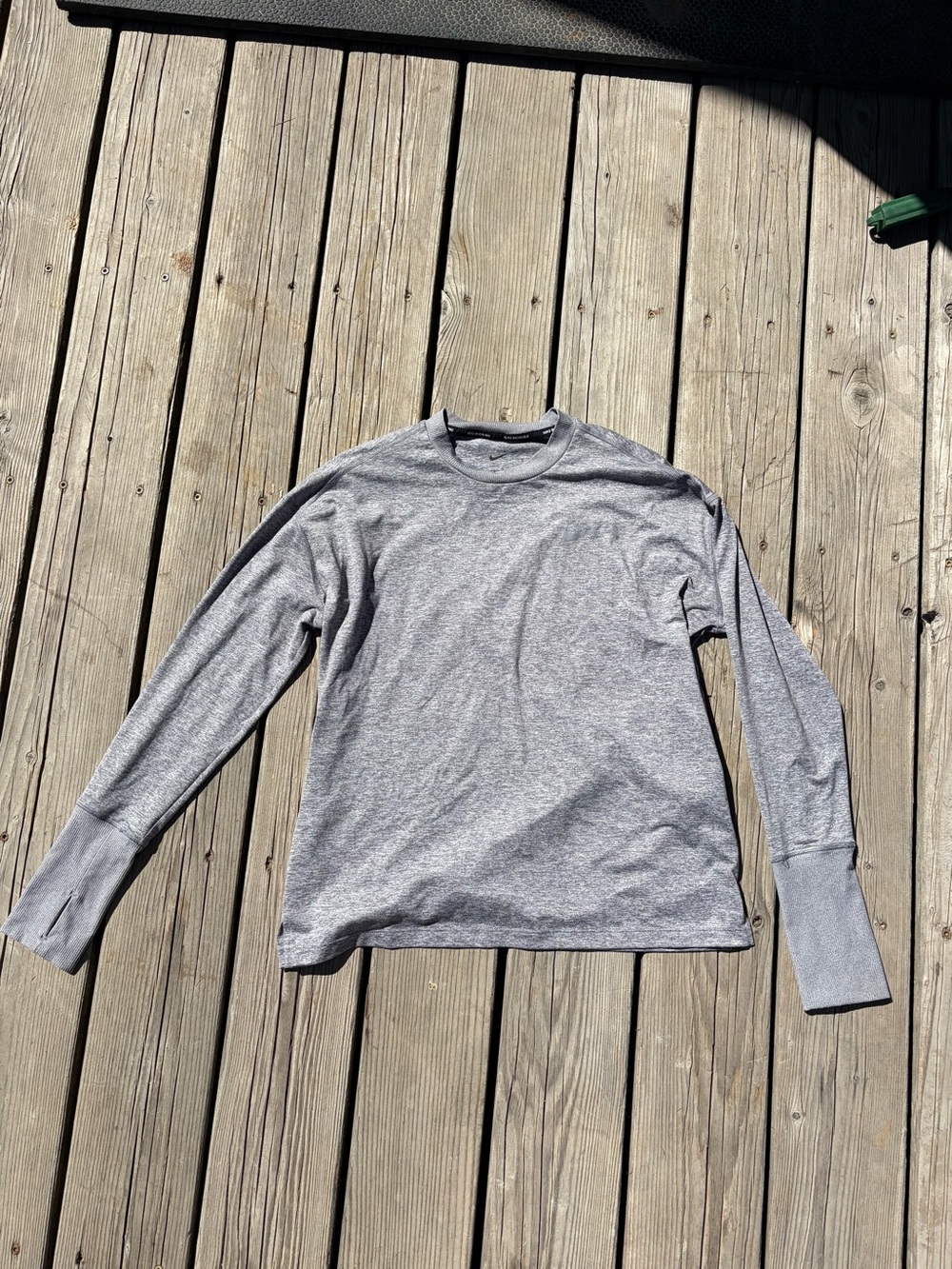 Women’s Heather Gray Long-Sleeve Crewneck Shirt